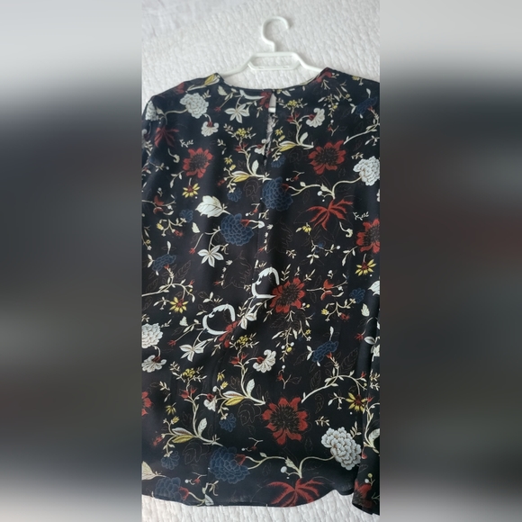 A.L.C. Silk Top with Lace Inlay Size 10 - Picture 6 of 7